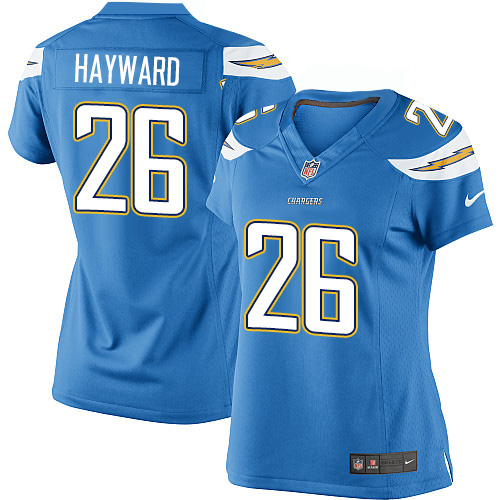 Women's Elite Casey Hayward Nike Jersey Electric Blue Alternate - #26 NFL Los Angeles Chargers